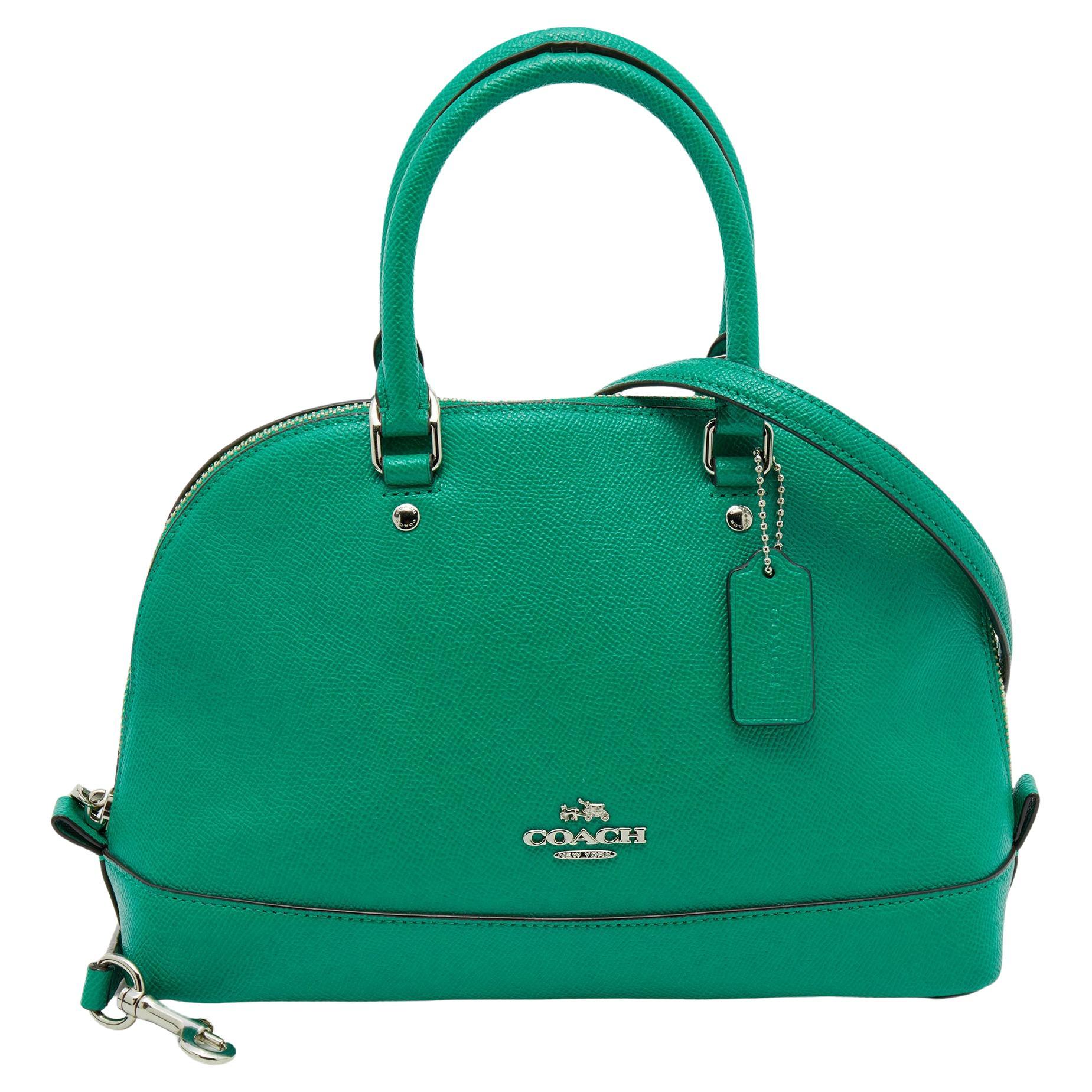 Coach Green Leather Sierra Satchel