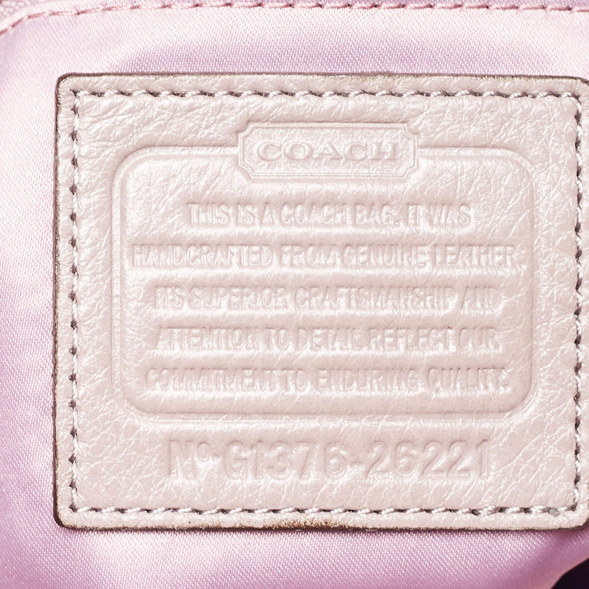 Coach Grey Leather Edie Shoulder Bag 5