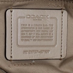 Coach Grey Leather Turnlock Tote