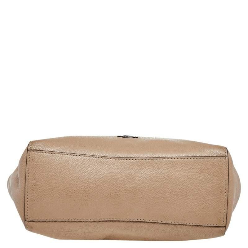 Coach Grey Leather TurnLock Tote 1