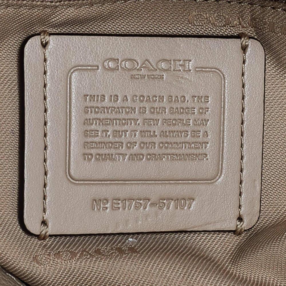 Coach Grey Leather TurnLock Tote 3