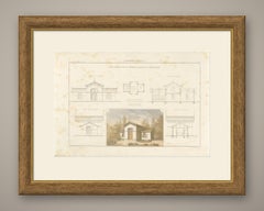 Coach House, Mijnsheerenland, Dutch Architecture Print, Leliman, 1865-1866