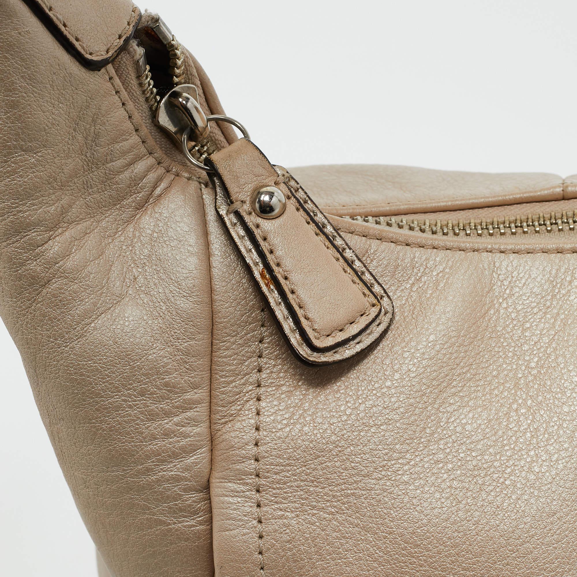 Coach Ivory Leather Kristin Hobo For Sale 1