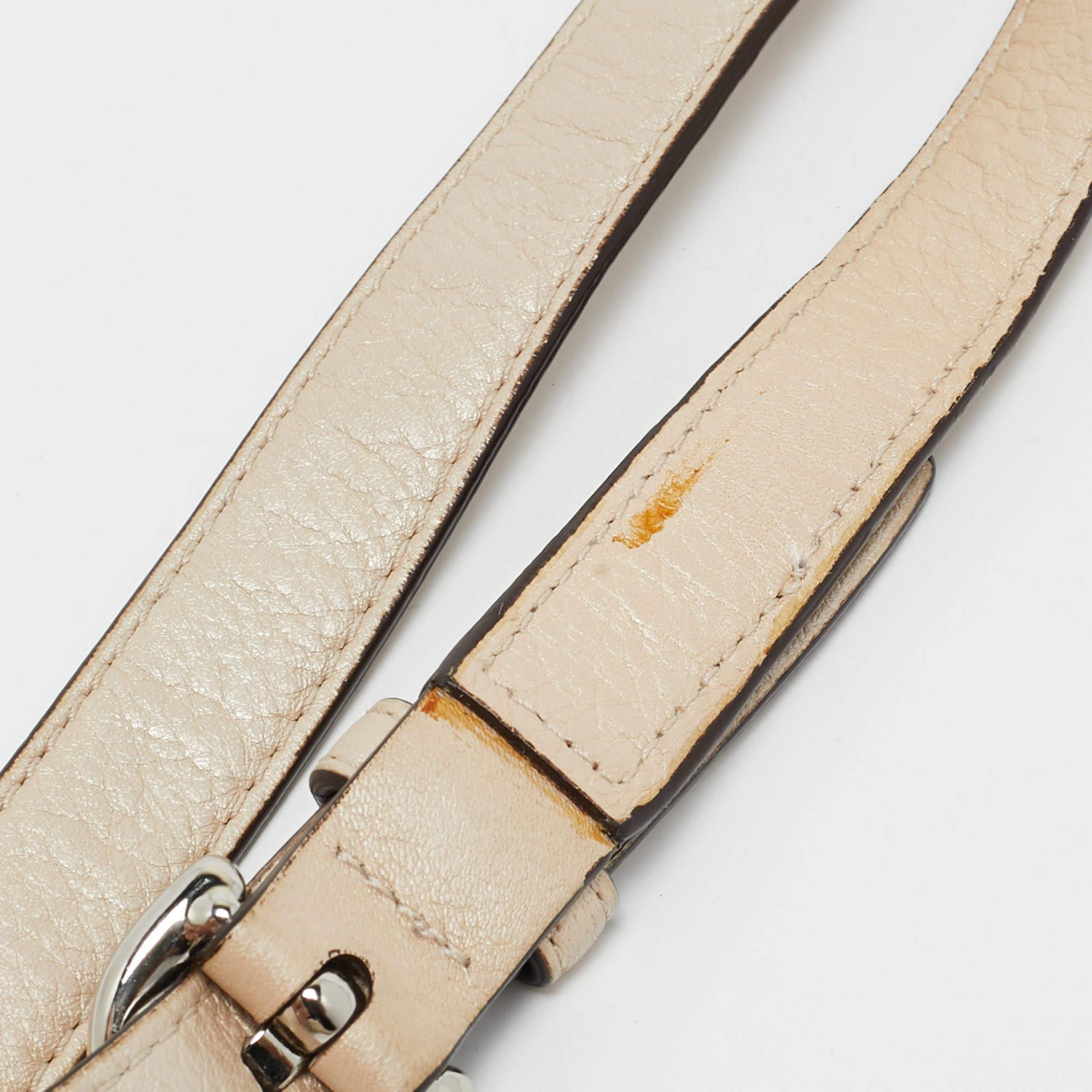 Coach Ivory Leather Kristin Hobo For Sale 3