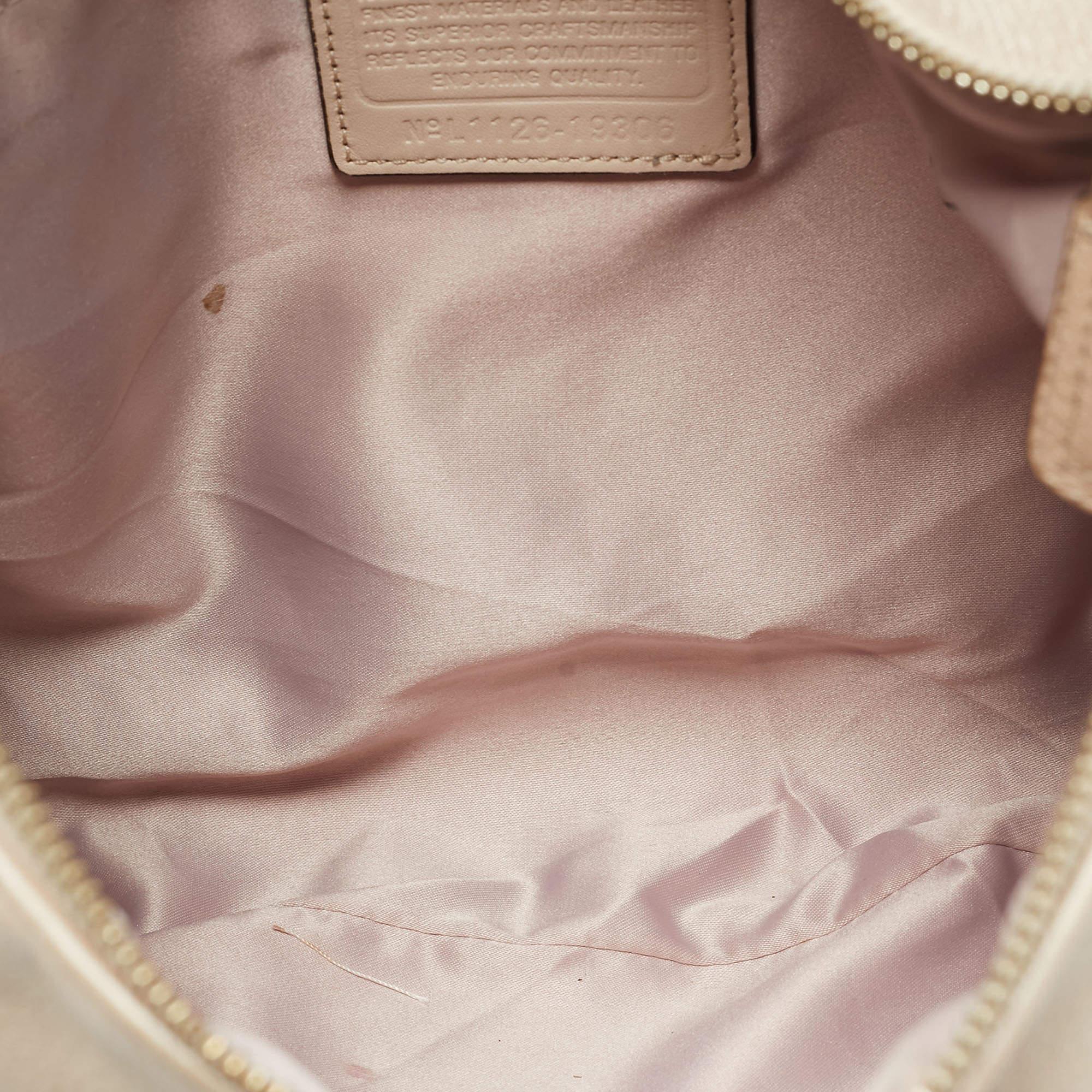 Coach Ivory Leather Kristin Hobo For Sale 4