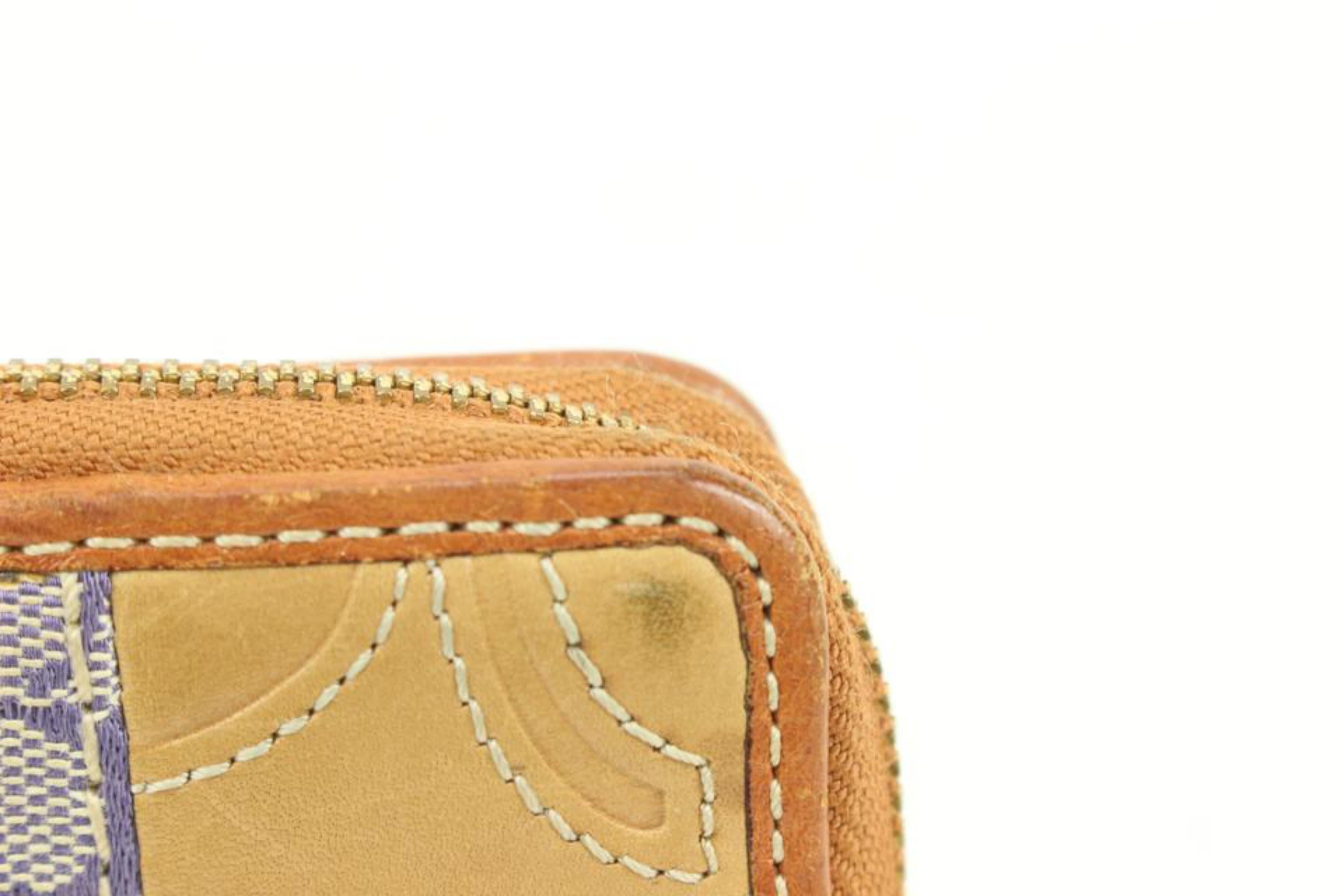 Beige Coach  K0893-F41211 Patchwork Long Zippy Wallet Zip Around s330co28
