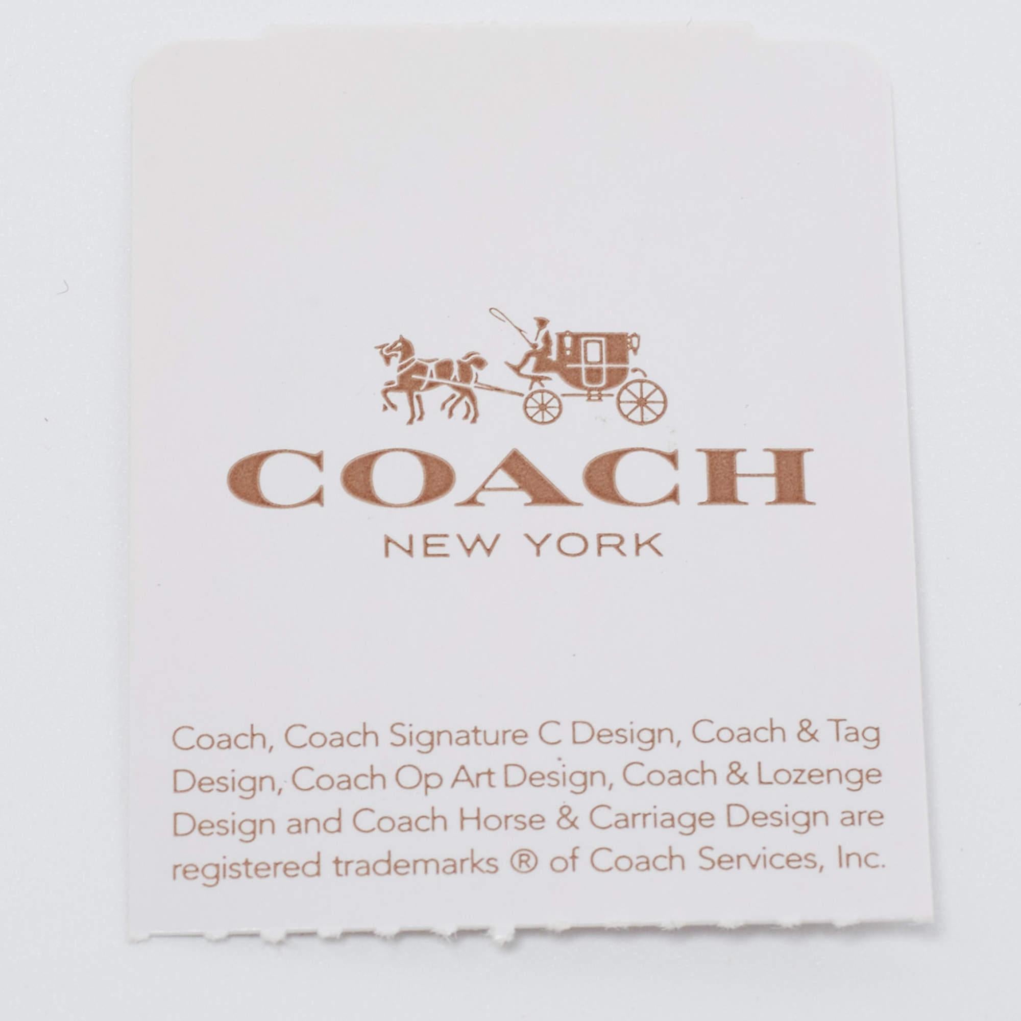 Coach Light Pink Leather Slim ID Zip Card Holder 2
