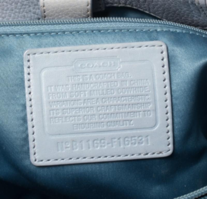 Coach Lilac Leather Penelope Tote For Sale 1
