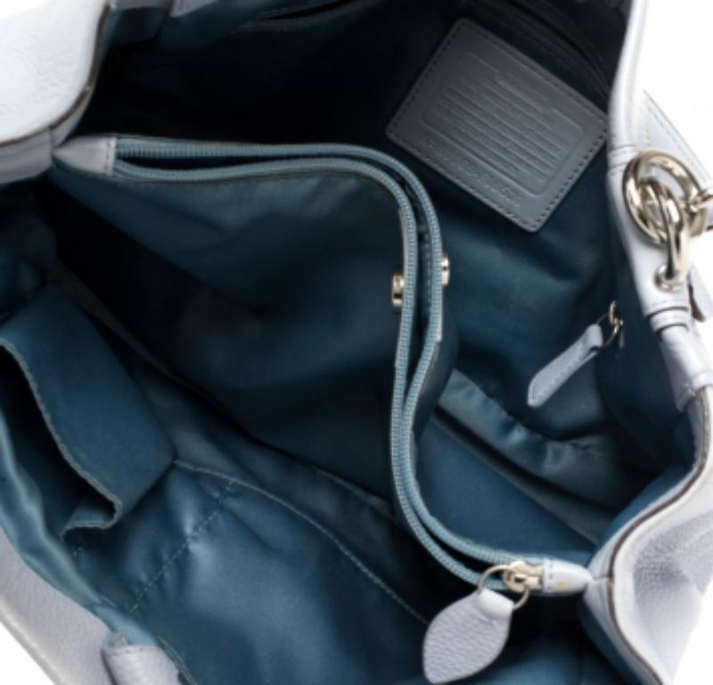 Coach Lilac Leather Penelope Tote For Sale 2