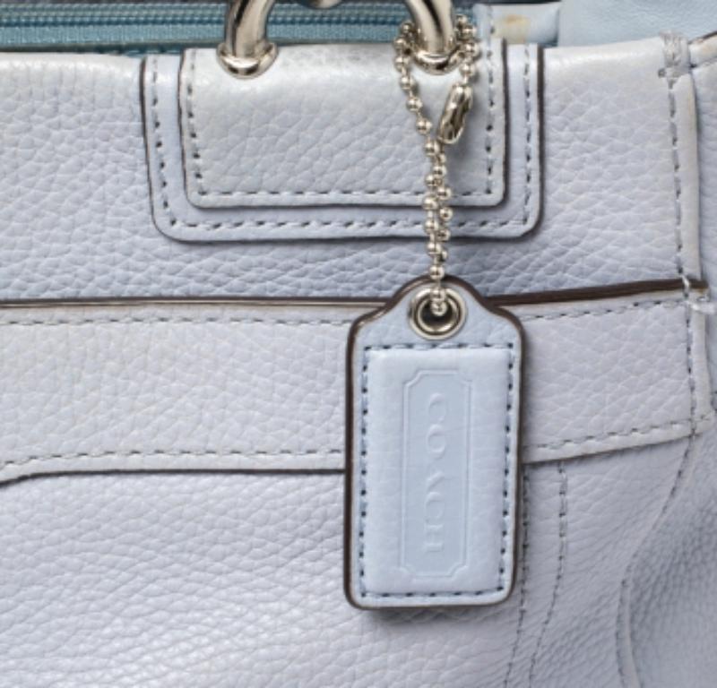 Coach Lilac Leather Penelope Tote For Sale 3