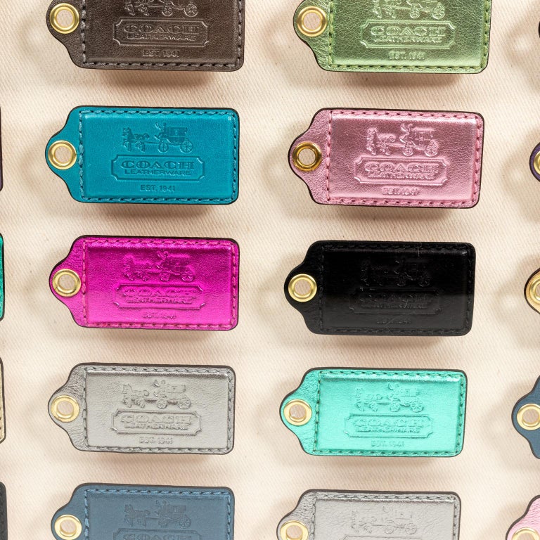 Coach Luggage Tag Store Display From NYC Store For Sale at 1stDibs