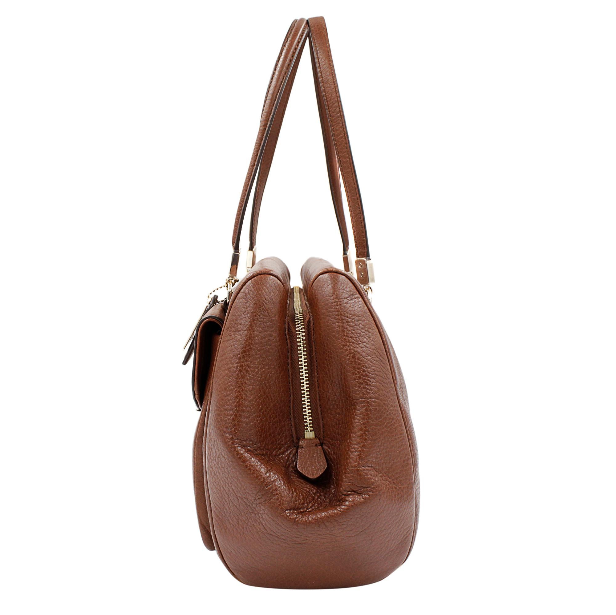 Women's or Men's Coach Madison Madeline 25166 Brown Leather Ladies Satchel For Sale