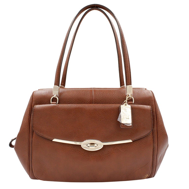 Coach Madison Madeline 25166 Brown Leather Ladies Satchel For Sale at ...