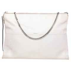 Coach Metallic Cream Leather High Rise Shoulder Bag