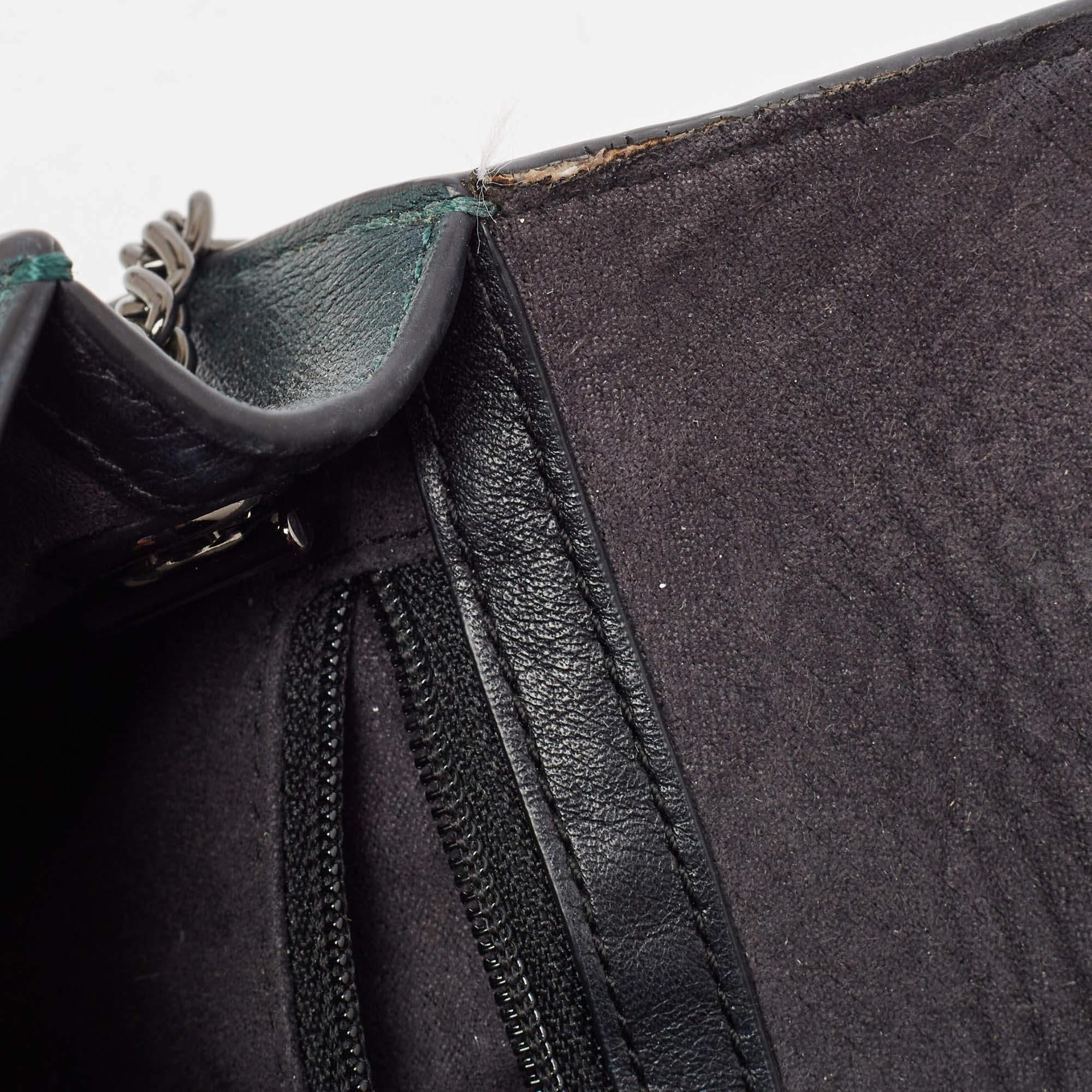 Coach Metallic Green Leather Bowery Crossbody Bag 2