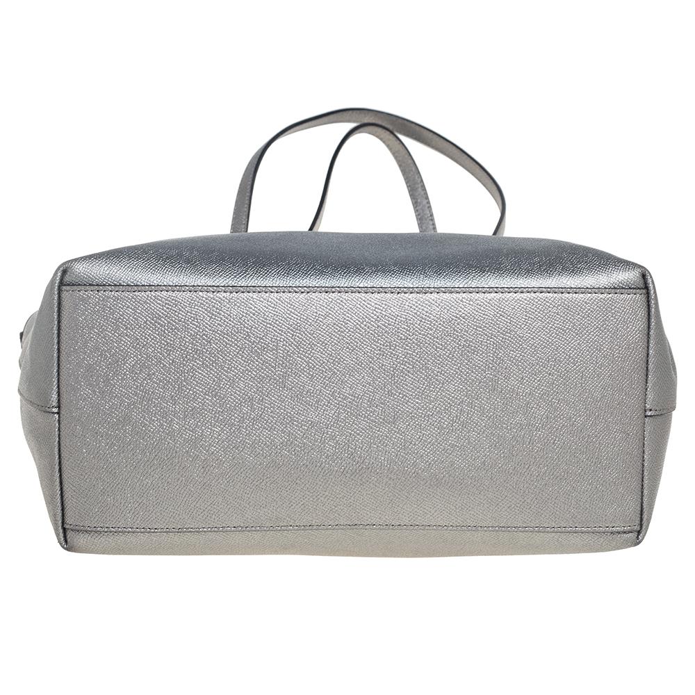 coach silver tote bag