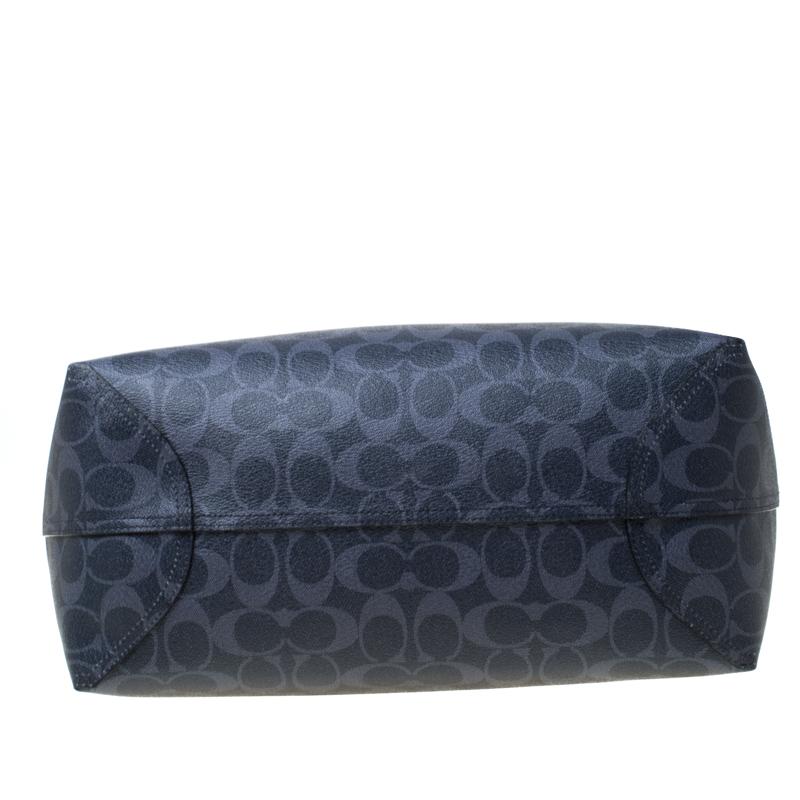 blue coach tote
