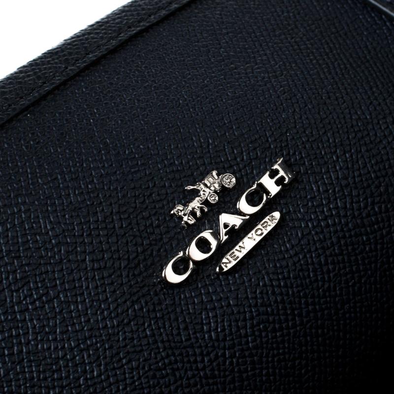 Women's Coach Midnight Blue Signature Coated Canvas Reversible City Tote For Sale