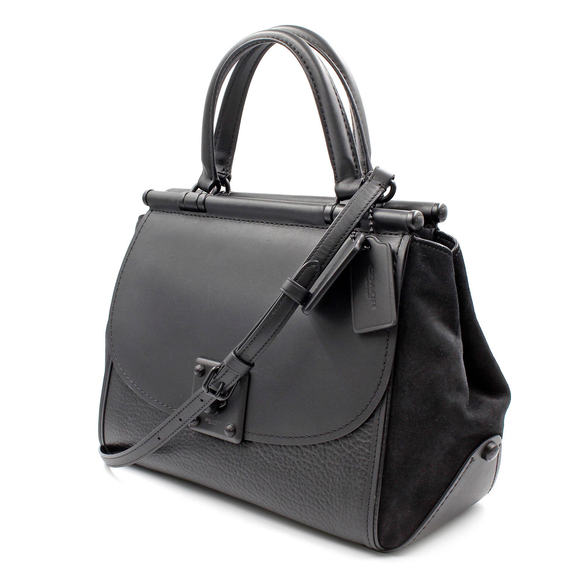 Coach mixed leather drifter carryall deals