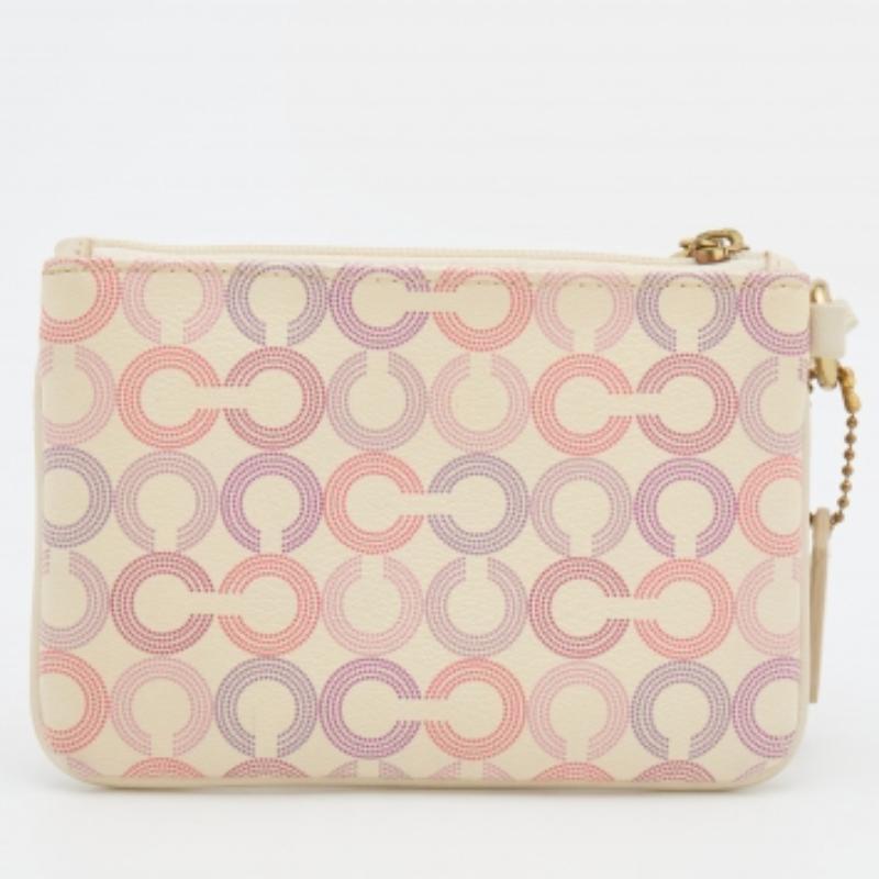 Bolso de mano Coach de lona revestida multicolor en venta 5
