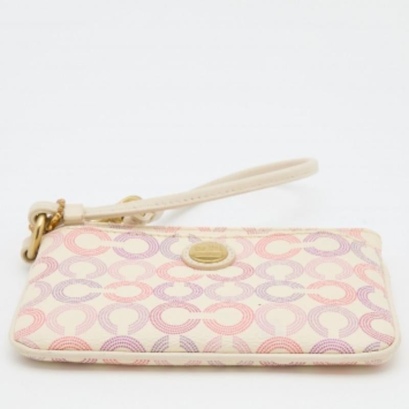 Bolso de mano Coach de lona revestida multicolor en venta 1
