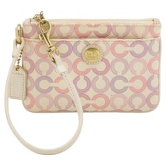 Bolso de mano Coach de lona revestida multicolor