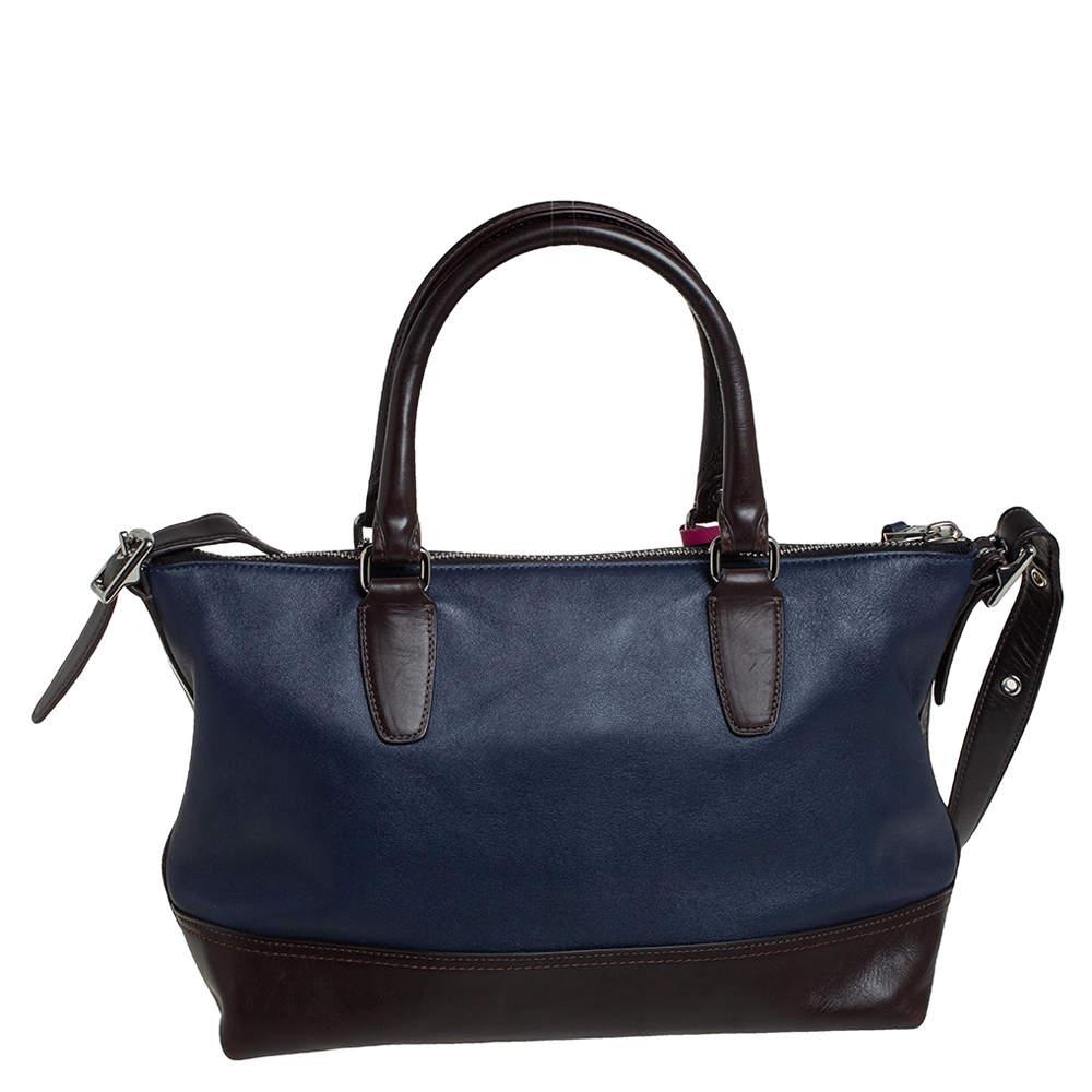 Coach Multicolor Leather  Front Zip Tote In Fair Condition In Dubai, Al Qouz 2