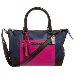 Coach Multicolor Leather  Front Zip Tote