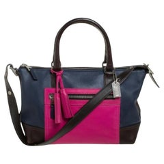 Coach Multicolor Leather  Front Zip Tote