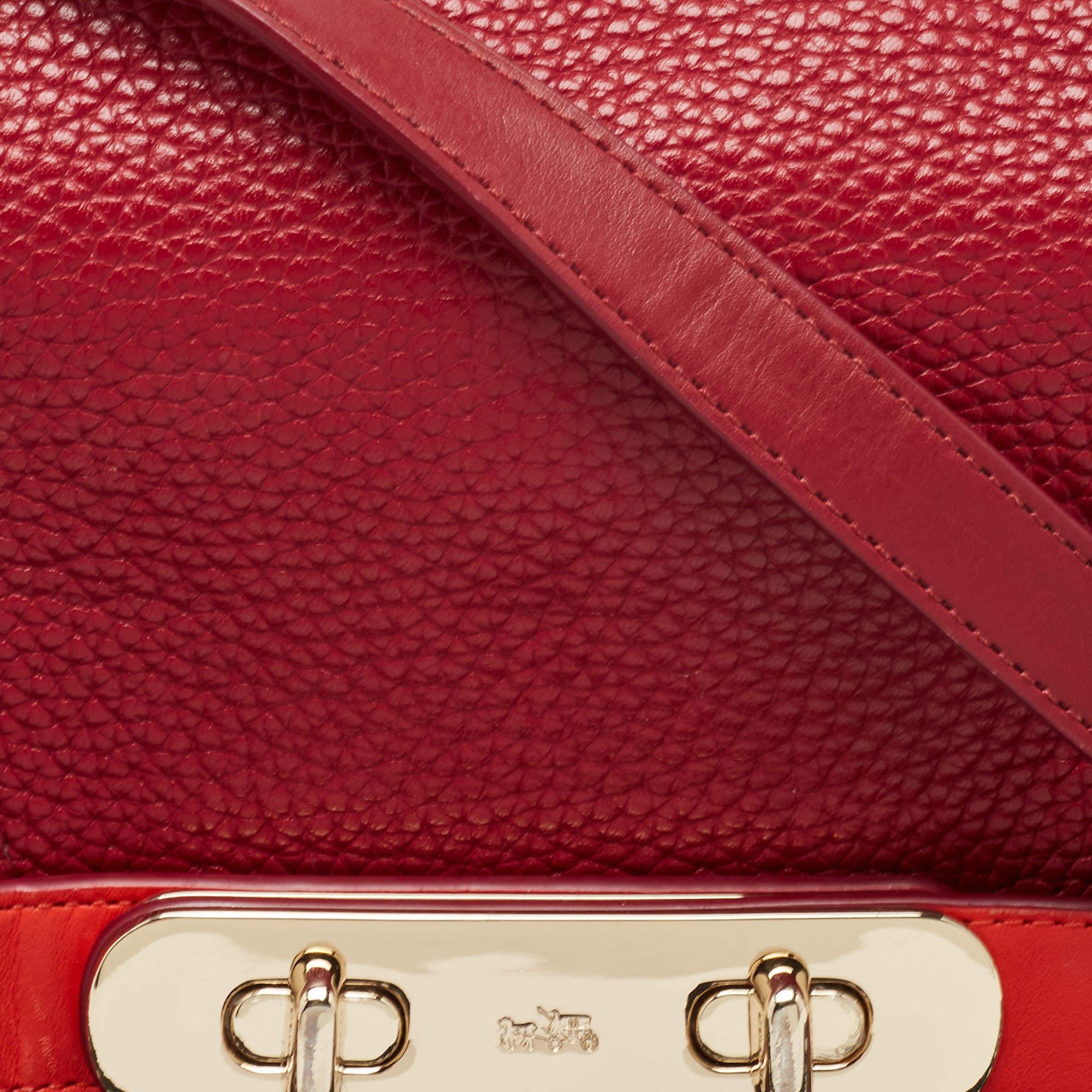 Coach Multicolor Leather Small Swagger Shoulder Bag For Sale 1