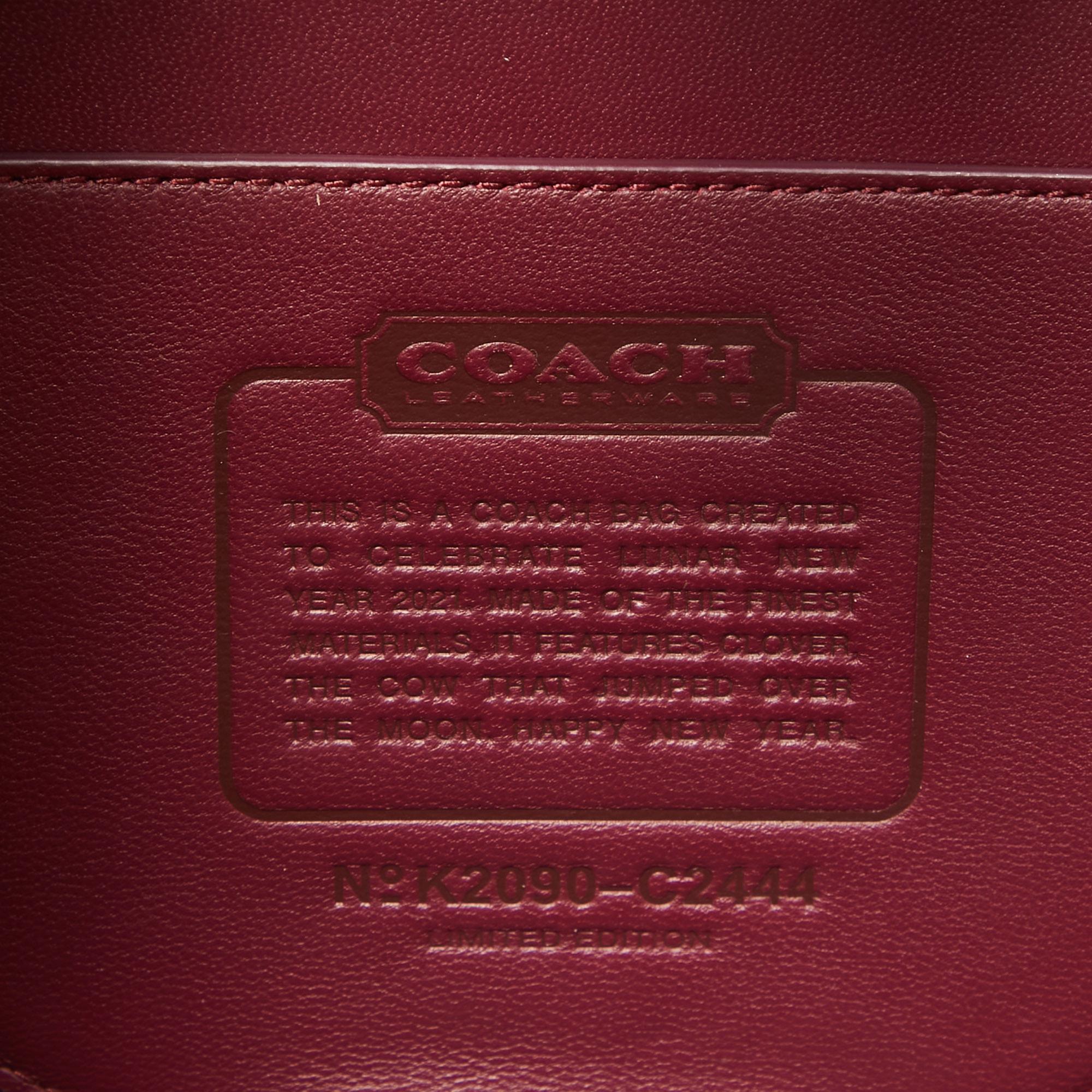Coach Multicolor Signature Coated Canvas and Lunar New Year Circle Bag 7