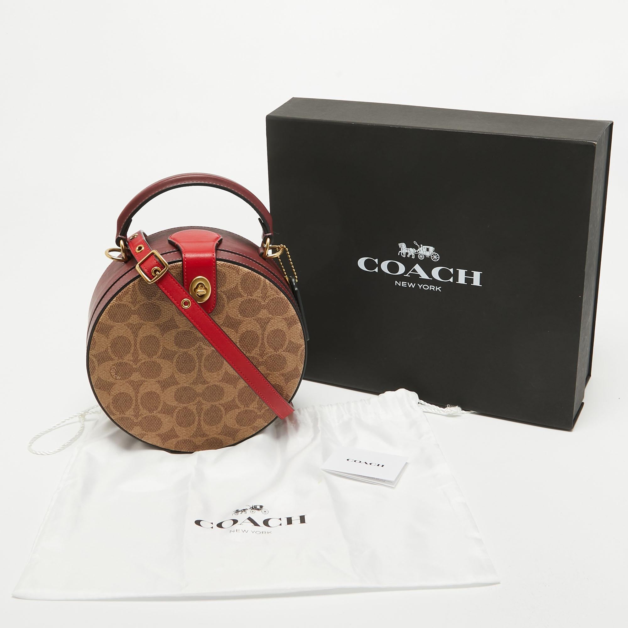 Coach Multicolor Signature Coated Canvas and Lunar New Year Circle Bag 8