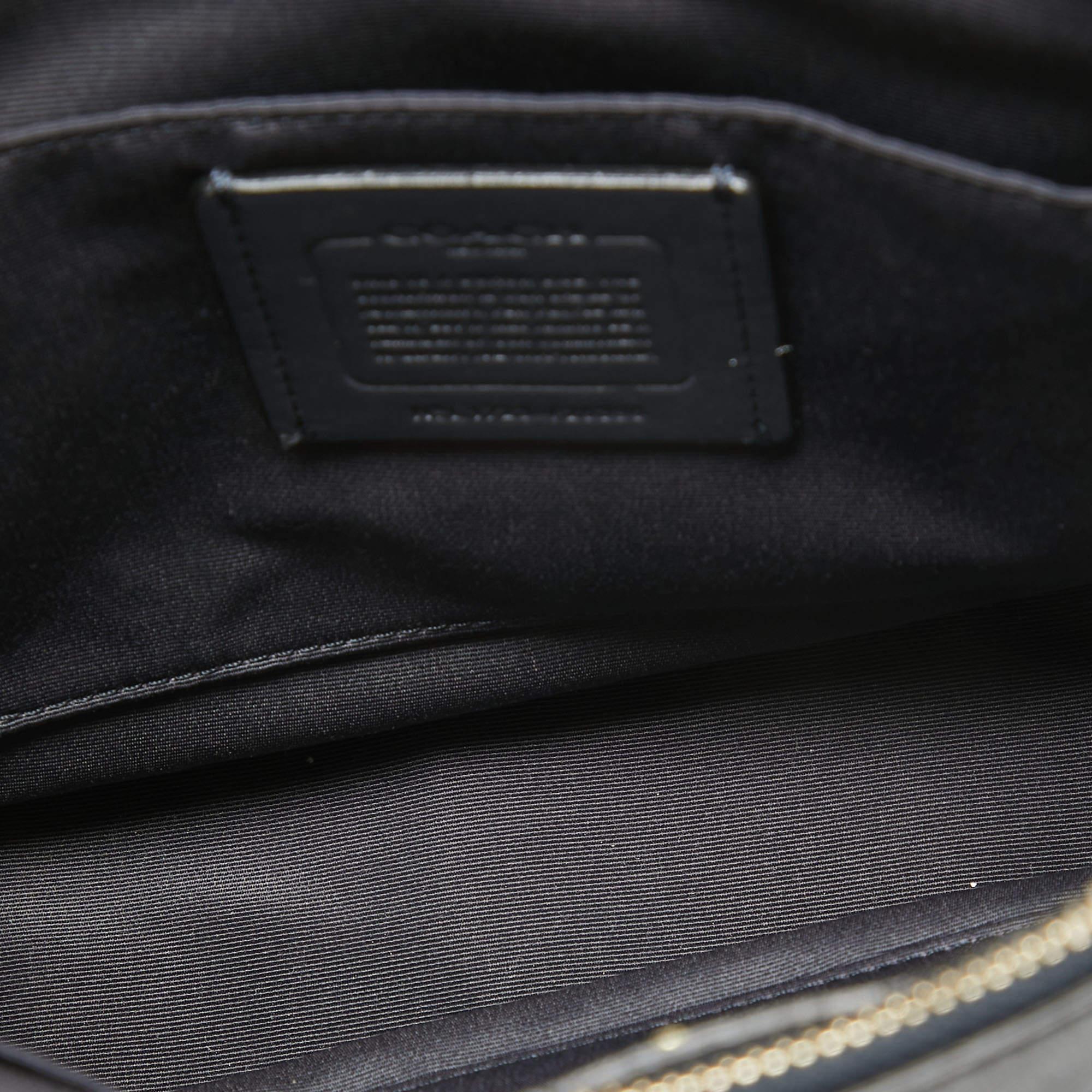 Coach Navy Blue Leather Mini Brooke Carryall Satchel 3