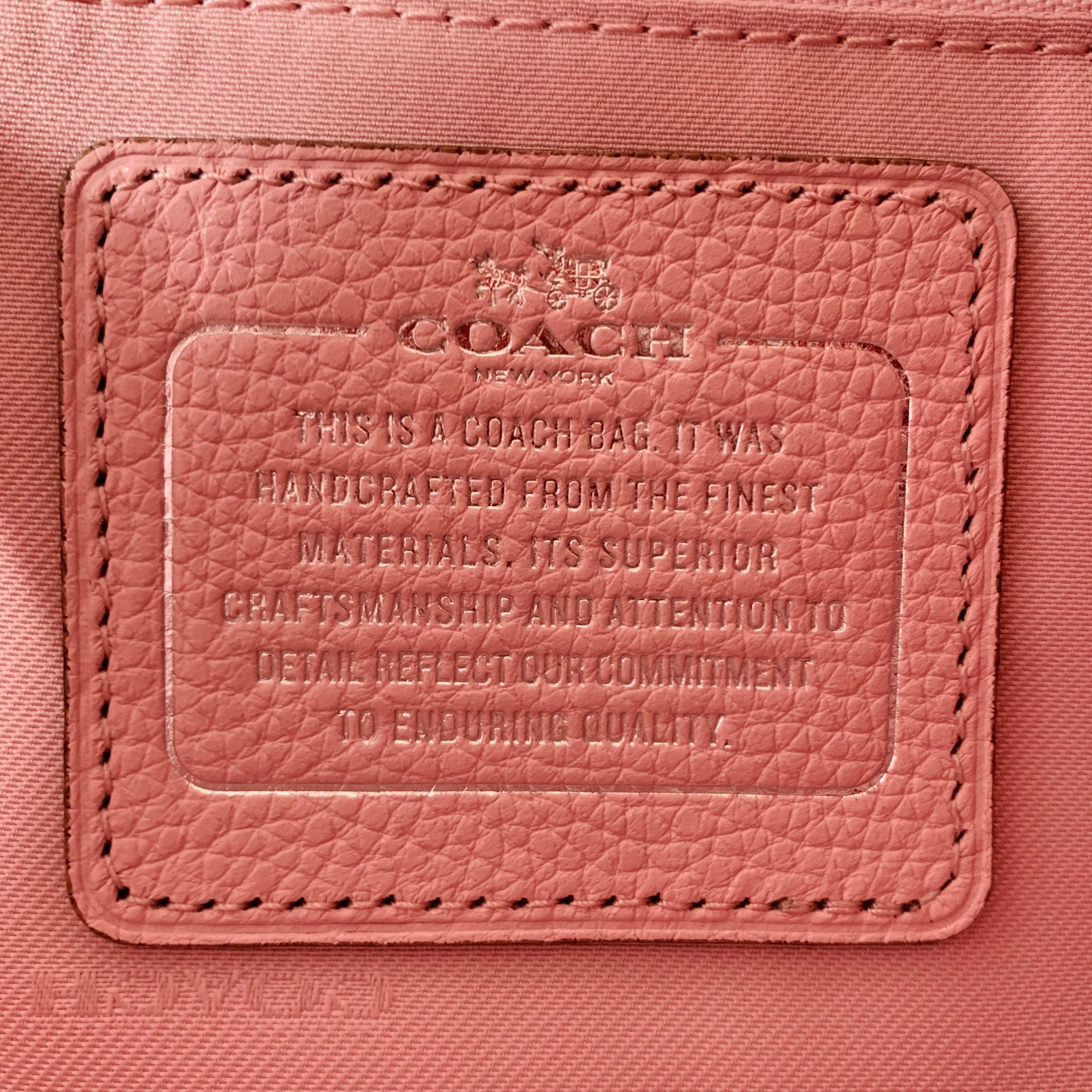COACH Nolita Pink Pebble Grain Leather Cross Body Handbag For Sale 2