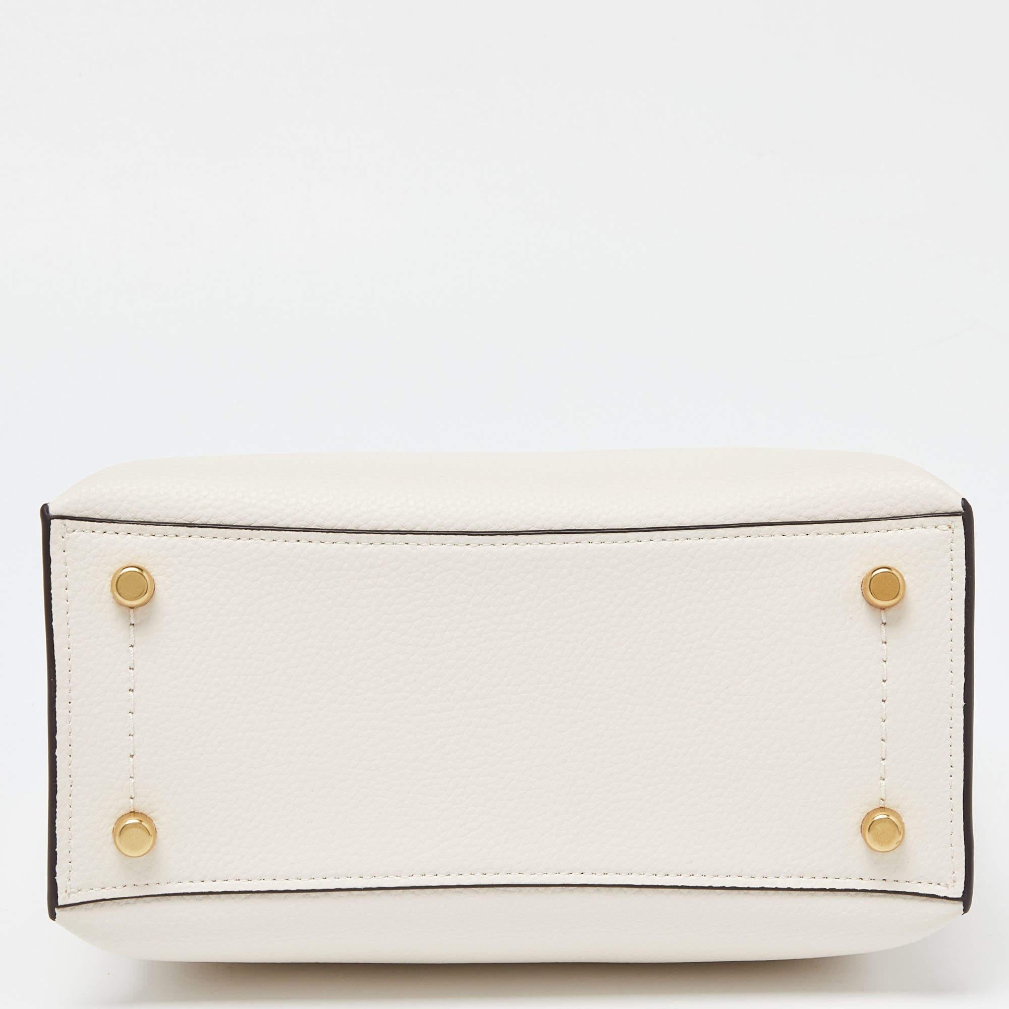 Coach Off White/Beige Leather Willow Tote 8