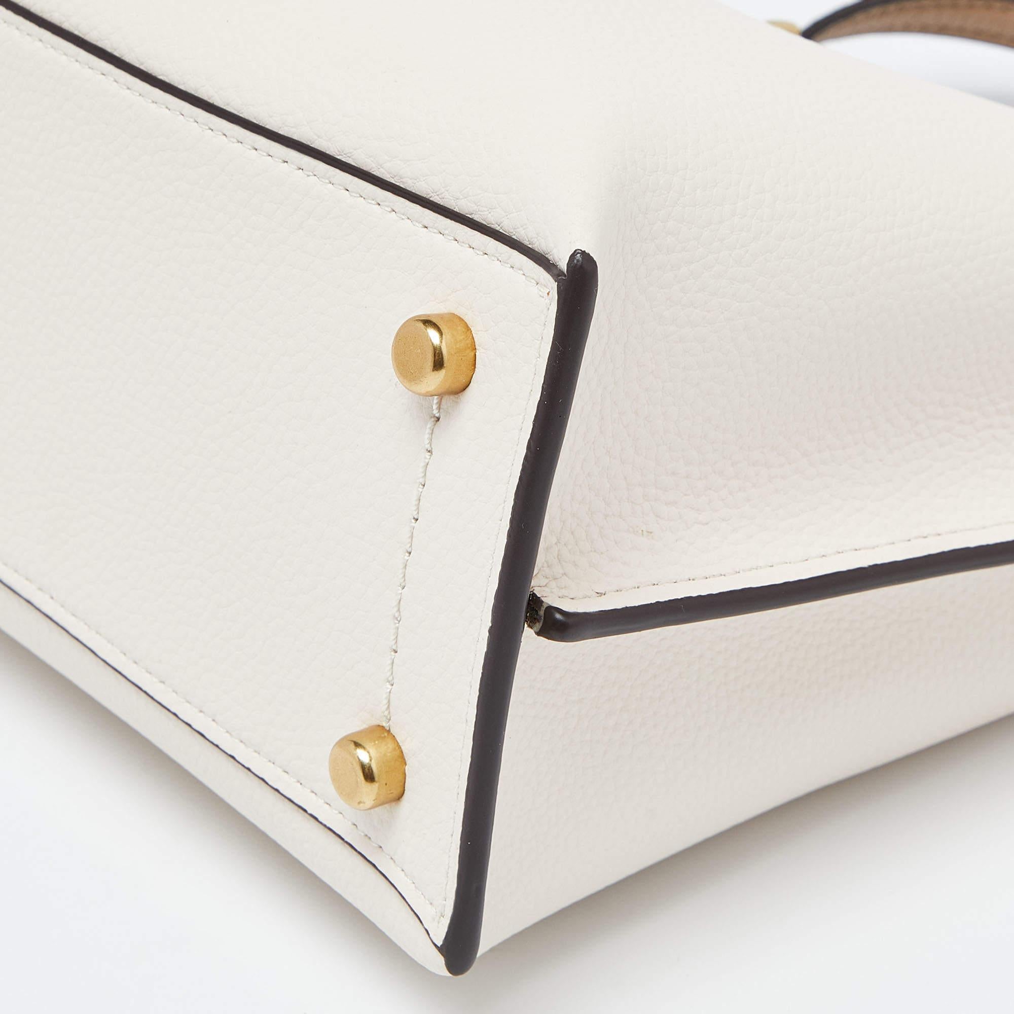 Coach Off White/Beige Leather Willow Tote 2