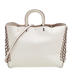 Coach Off White Genuine Glovetanned Leather Satchel