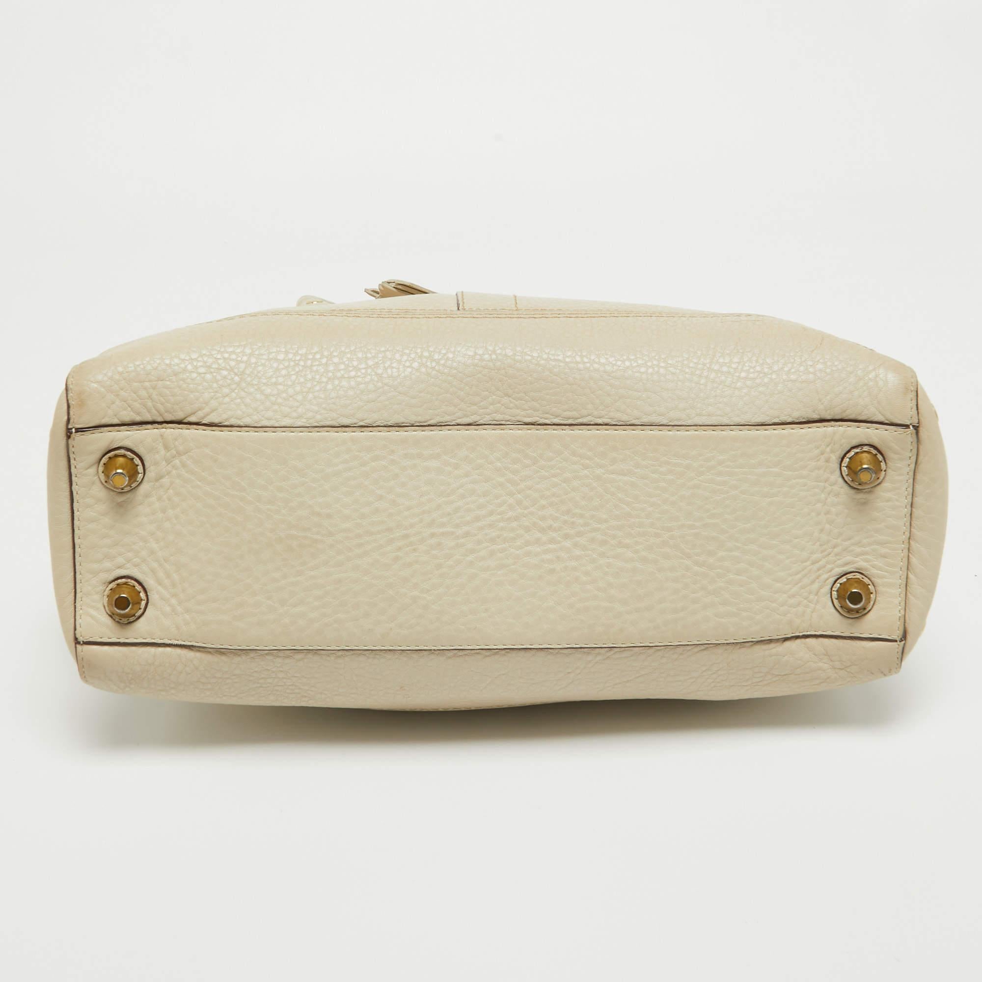 Coach Off White Leather Hampton Tote 6