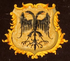 Coach, Panel, 18 Century, English, George III, Coat of Arms, or, Gilded, Eagle