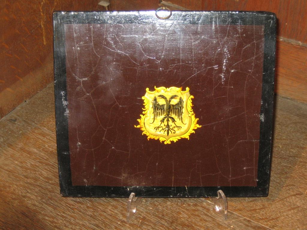 Coach, Tafel, 18. Jahrhundert, Englisch, George III., Wappen oder, vergoldet, Adler (Handbemalt) im Angebot