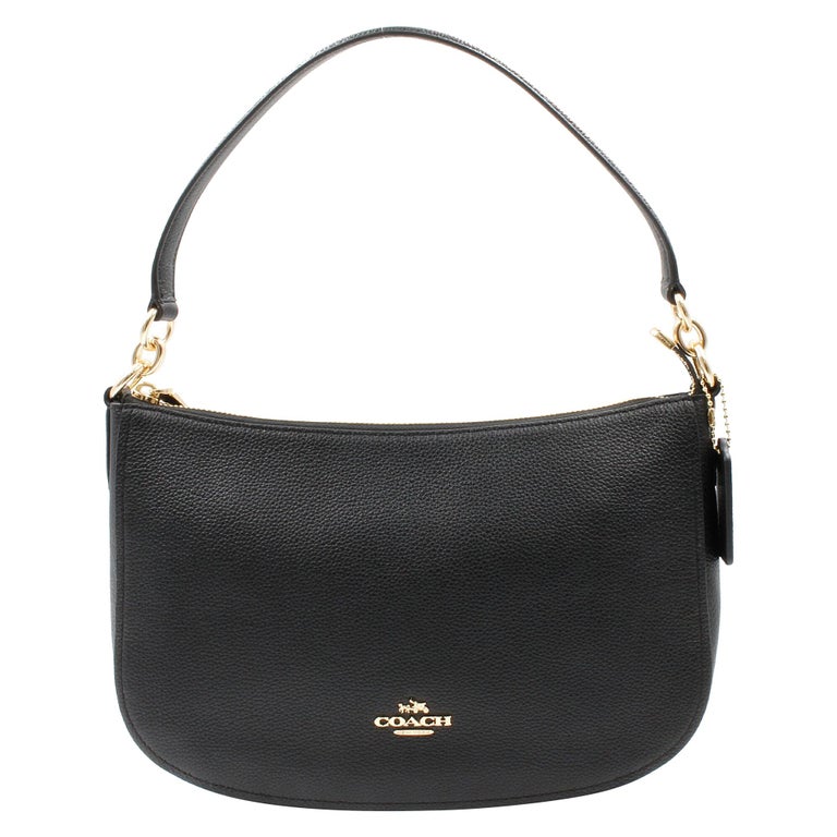 Coach Pebble Chelsea Black Women's Crossbody Bag 56819 For Sale at 1stdibs