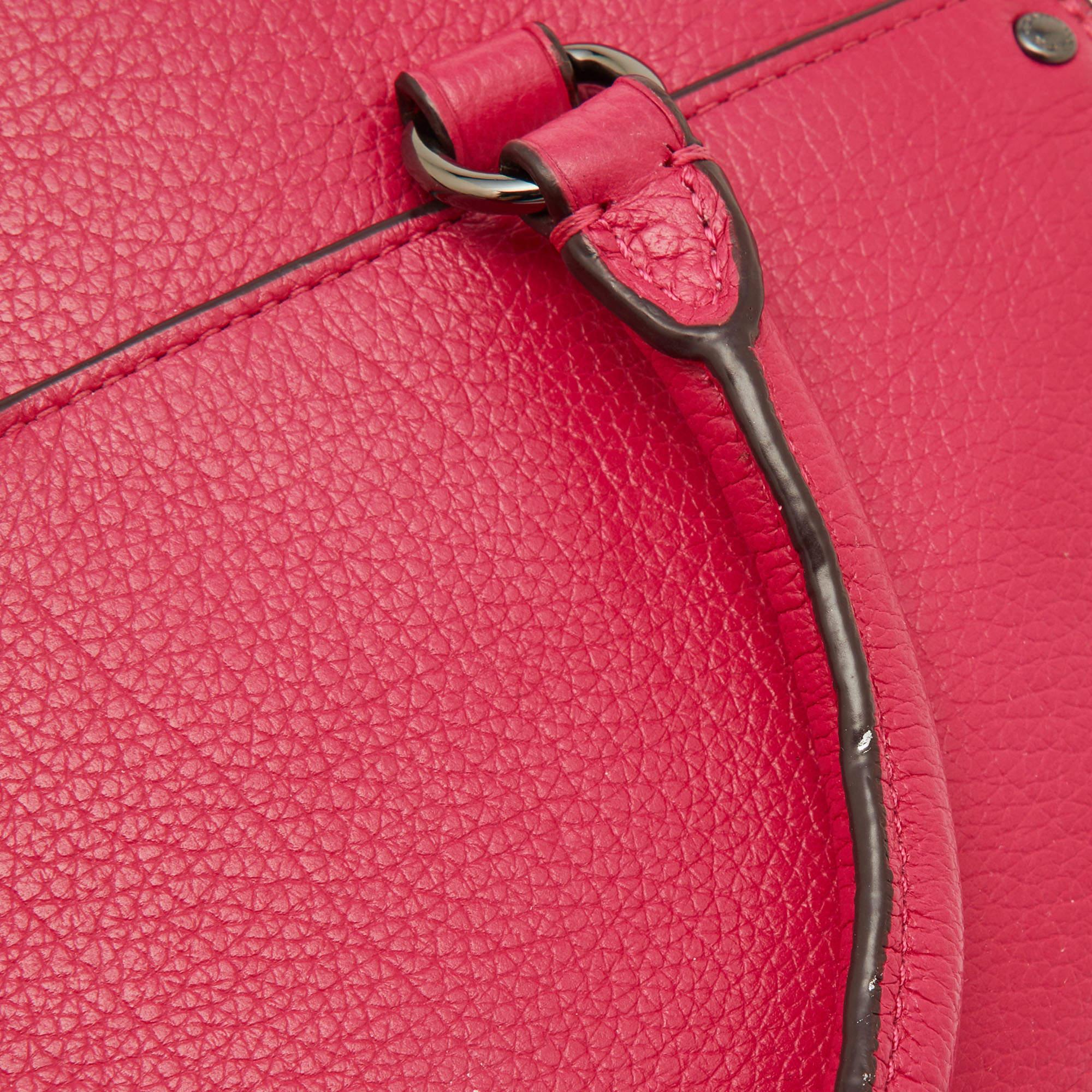 Coach Pink Leather Mercer 24 Satchel For Sale 3