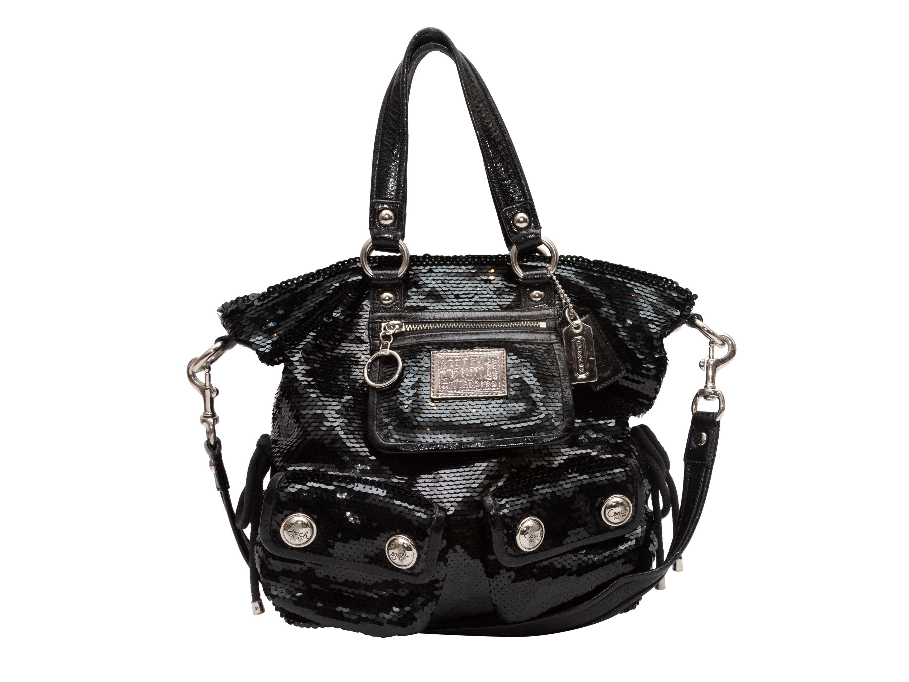 Coach Poppy Black Limited Edition Sequined Handabg 3