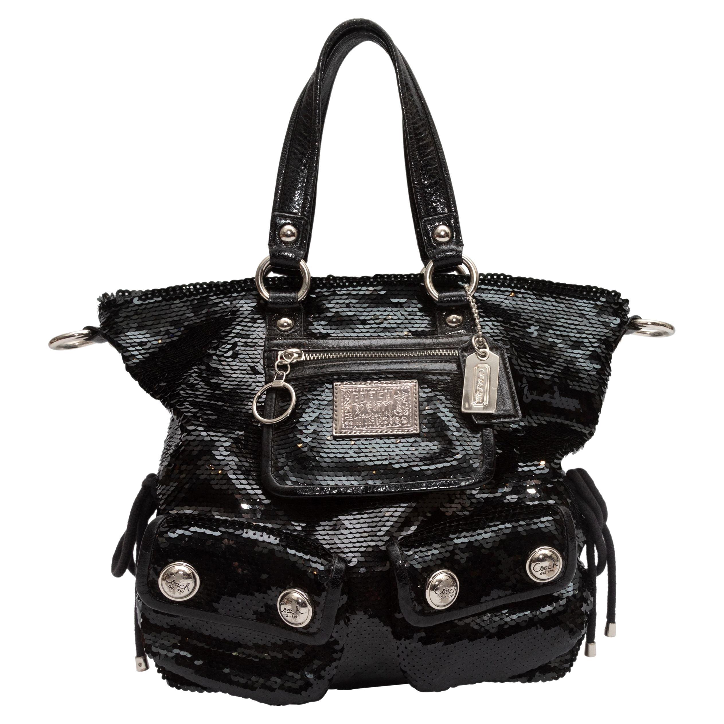 Coach Black Bags - 26 For Sale on 1stDibs  women's black coach bag, coach  black handbags, black coach hand bag