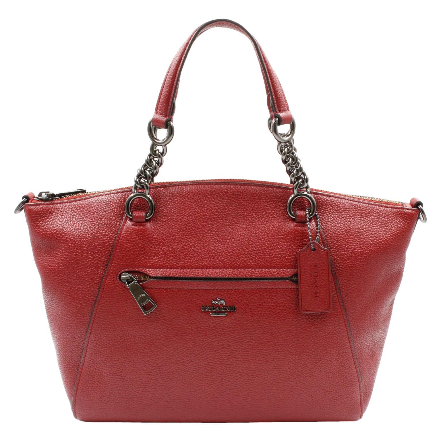 Coach Prairie Satchel Burgundy Women's Handbag 59501