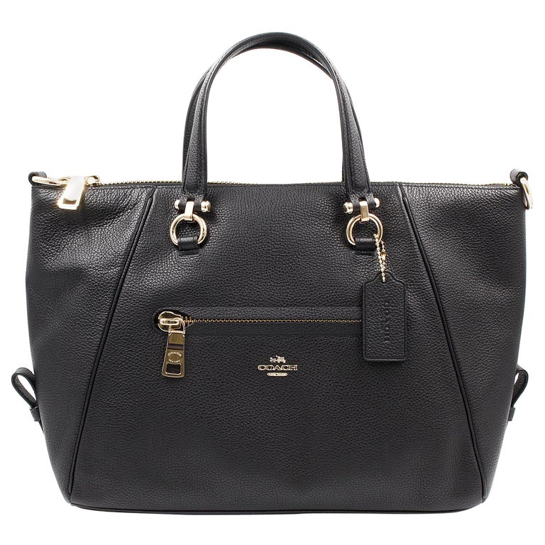 Coach Primrose Black Pebble Leather Ladies Satchel Handbag 37934BLK For ...
