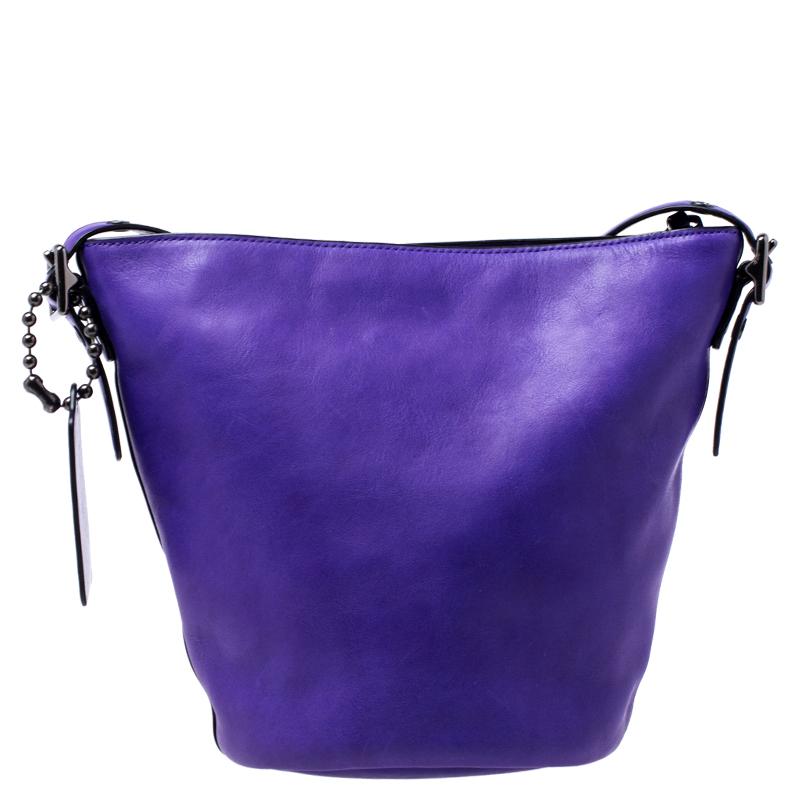 coach crossbody purple