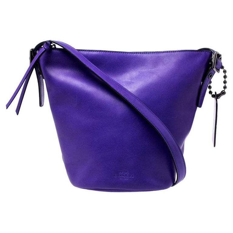 Coach Purple Leather Crossbody Bag For Sale at 1stDibs coach purple