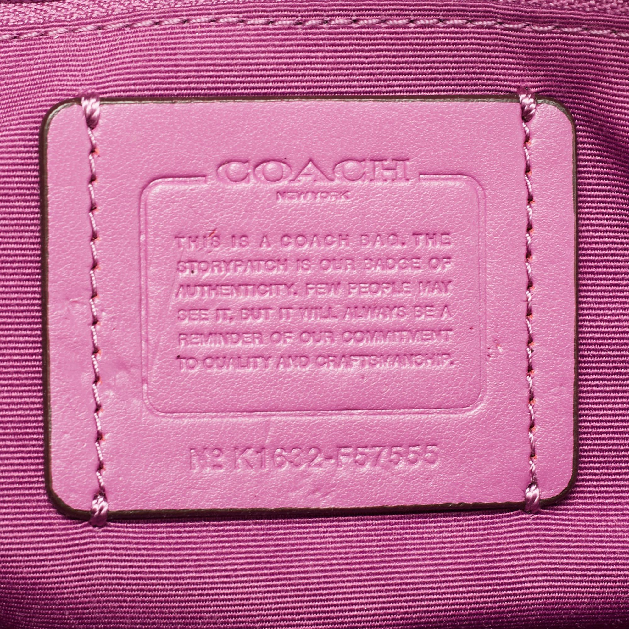 Coach Purple Leather Mini Sierra Satchel 3