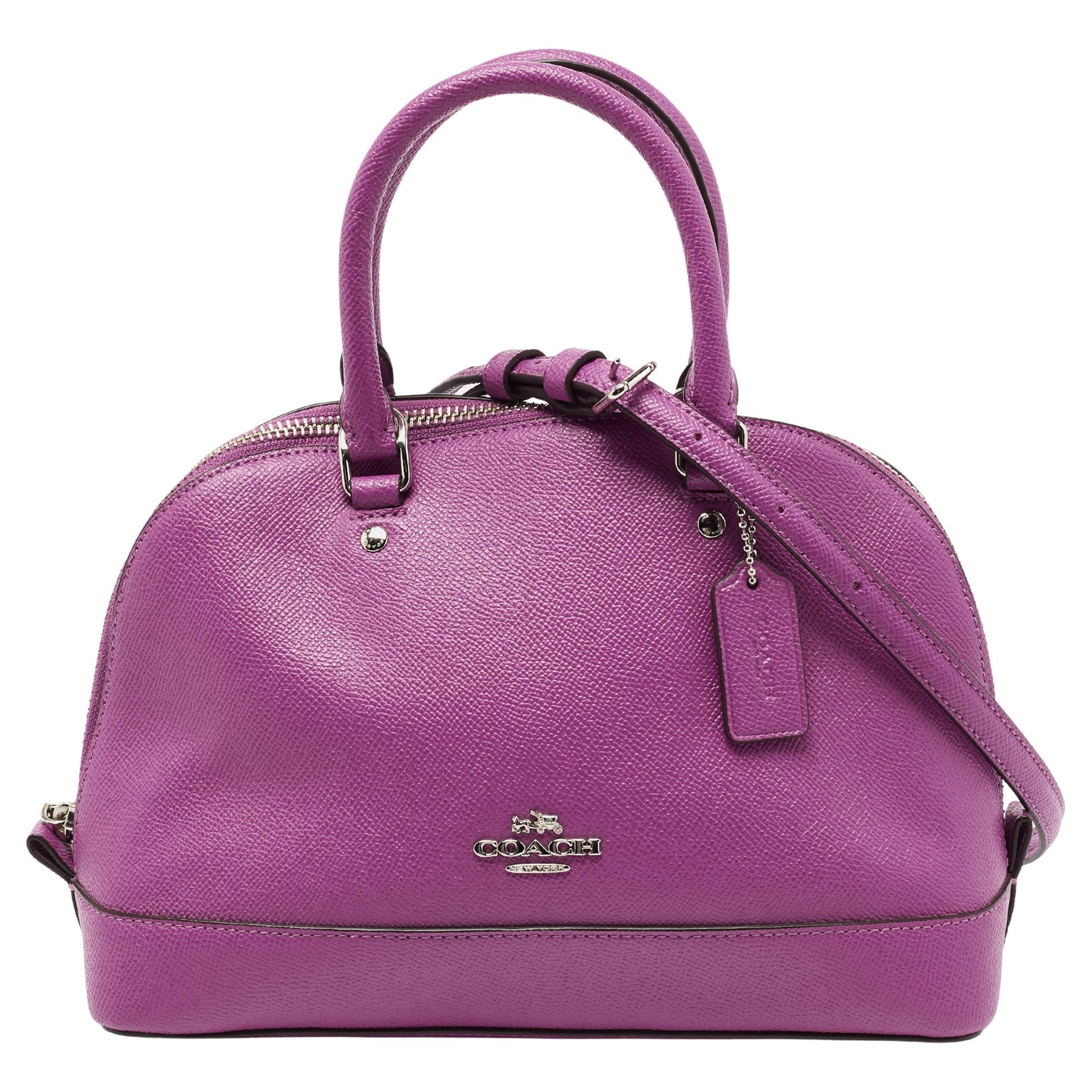 Coach Lilac Leather Mini Christie Carryall Satchel at 1stDibs  coach  purple satchel, small purple coach purse, lilac coach bag